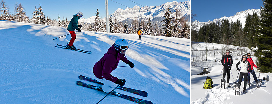 Winter, Skilaufen und Schneeschuhwandern in Schladming-Dachstein